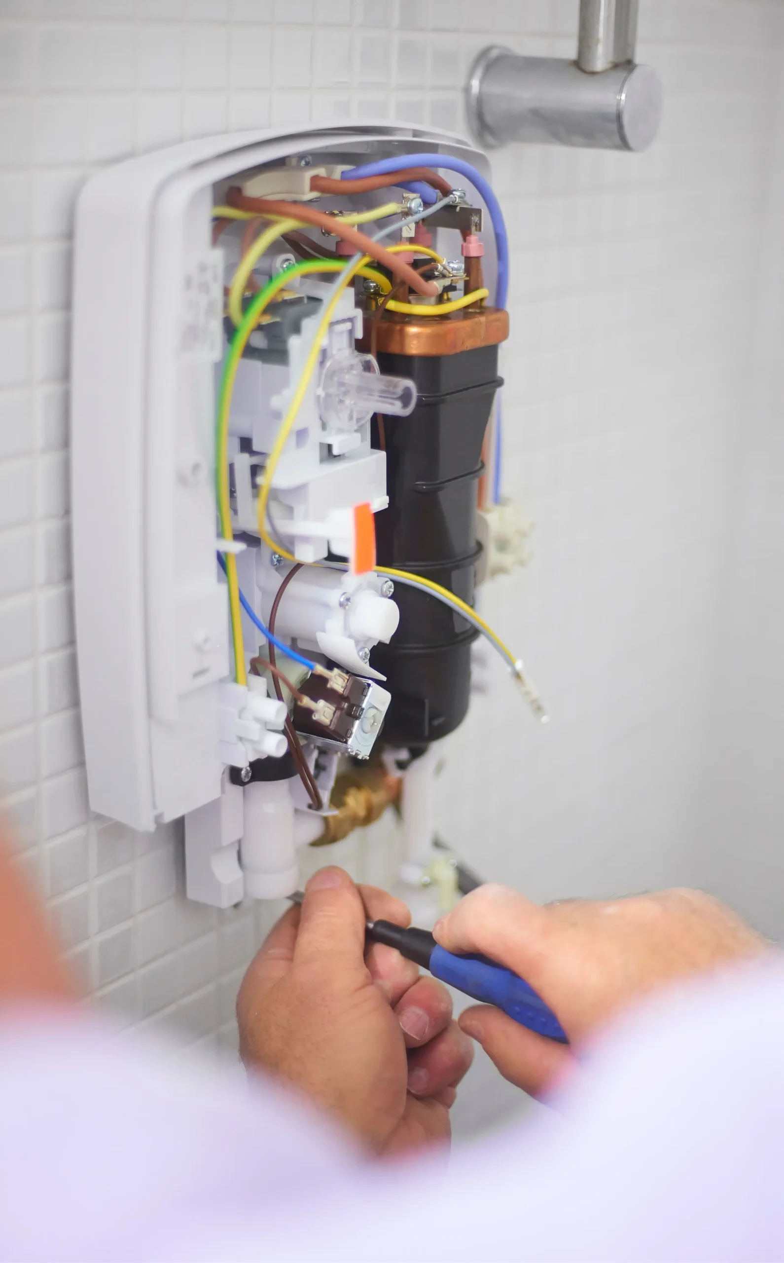 High-quality electrical wiring and internal fitting materials with secure accessories installed by The RK Infra.